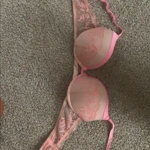Pink Lace Bra